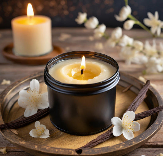 Vanilla Bliss: 8 oz. Soy Wax Candle -  Because Life Should Smell as Sweet as Dessert!