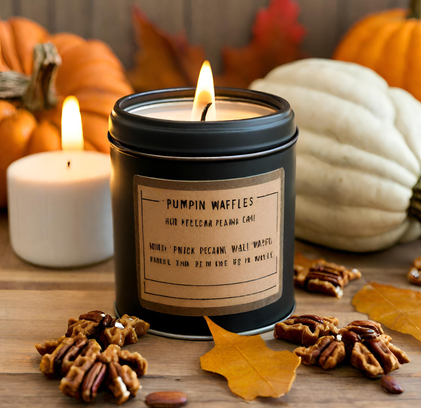 Savor the Season with Our Pumpkin Pecan Waffles Candle