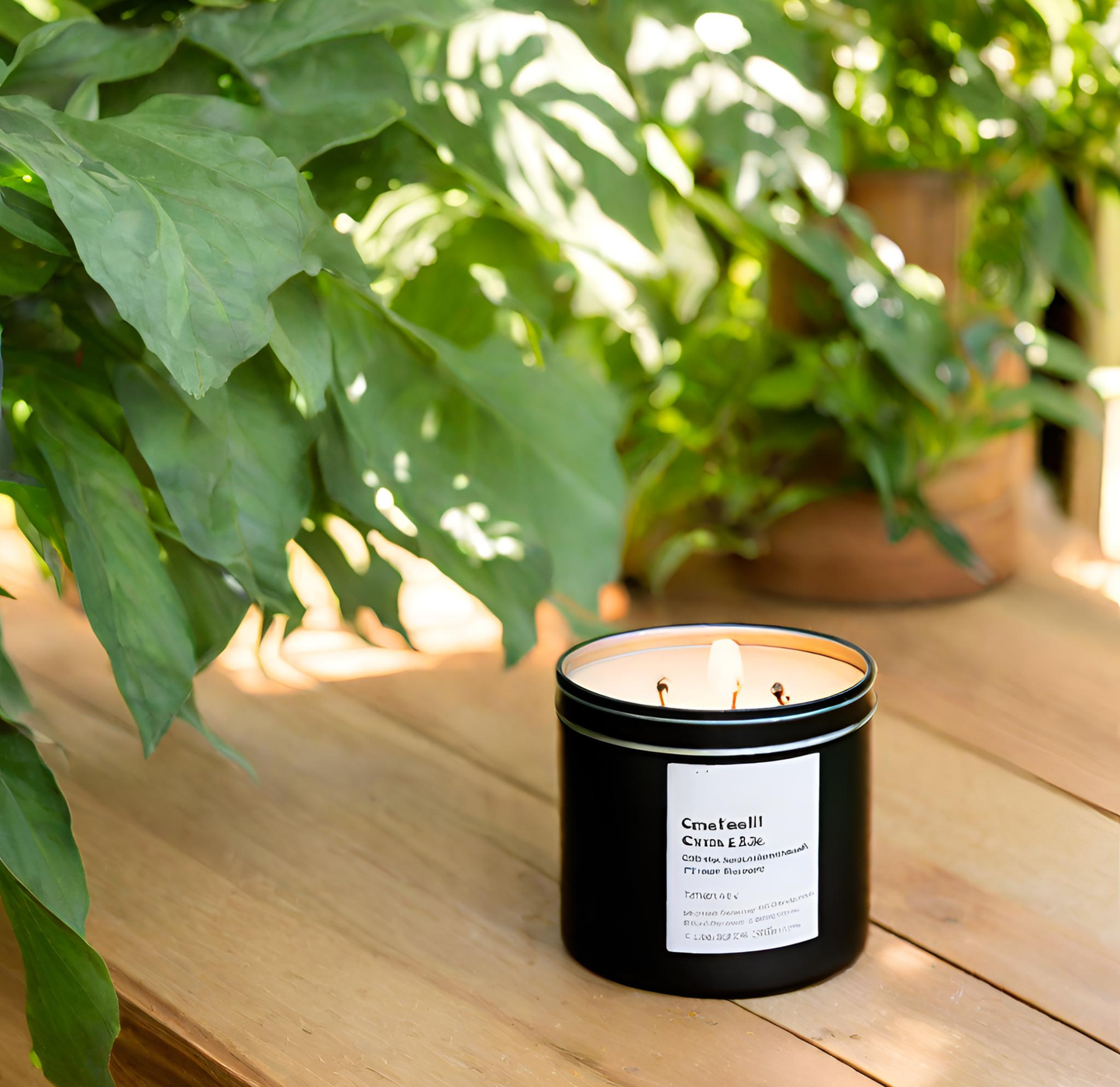 Bug Buster: 8 oz. Citronella Soy Wax Candle - Banish Bugs, Enhance Outdoor Fun!